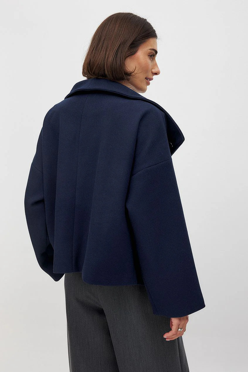 Chic Double-Breasted Wool Jacket