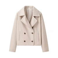 Chic Double-Breasted Wool Jacket