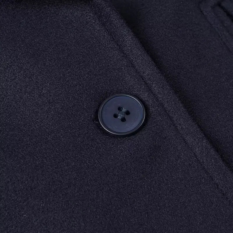 Chic Double-Breasted Wool Jacket